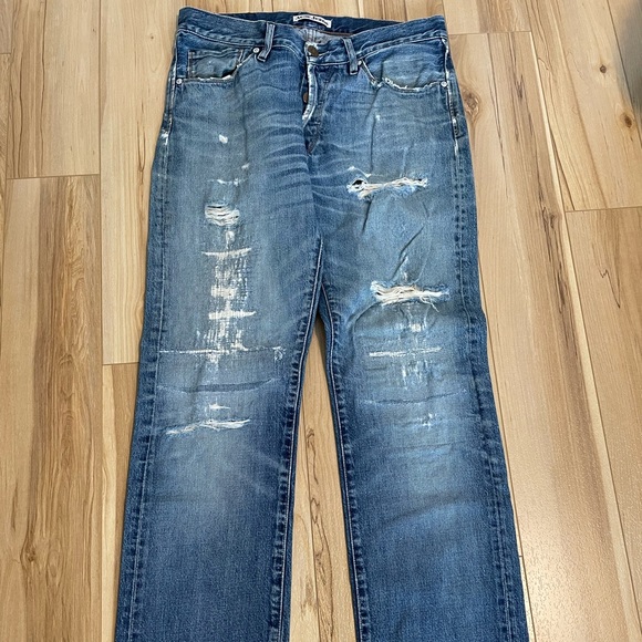 ACNE Moc Hurry ripped straight jeans size 30/32 - Picture 2 of 13